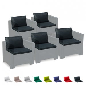 Coussins de canapé 2 pcs Crème 50 x 30 cm tissu Maison Chic - Gamm vert