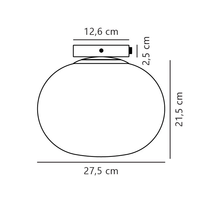 Elegancka złota lampa sufitowa z okrągłą kulą i białym opalowym szkłem ø27,5cm ALTON Nordlux - 4