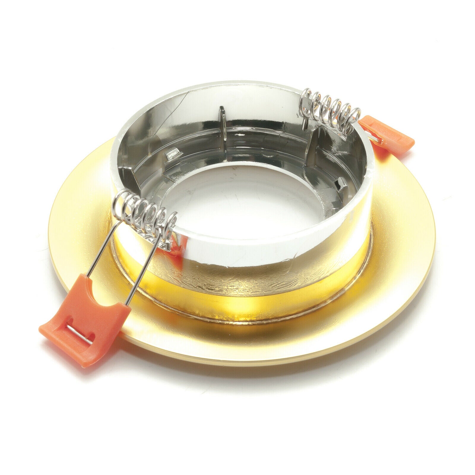 Spot encastré rond d'intérieur paillettes or lampe LED 8W GU10 sortie 62W 75mm LIGHT 3000K - 2