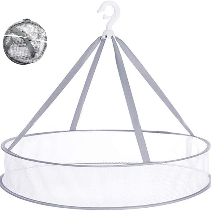 Składany wieszak z siatki do suszenia swetrów, zabawek, ziół itp.
