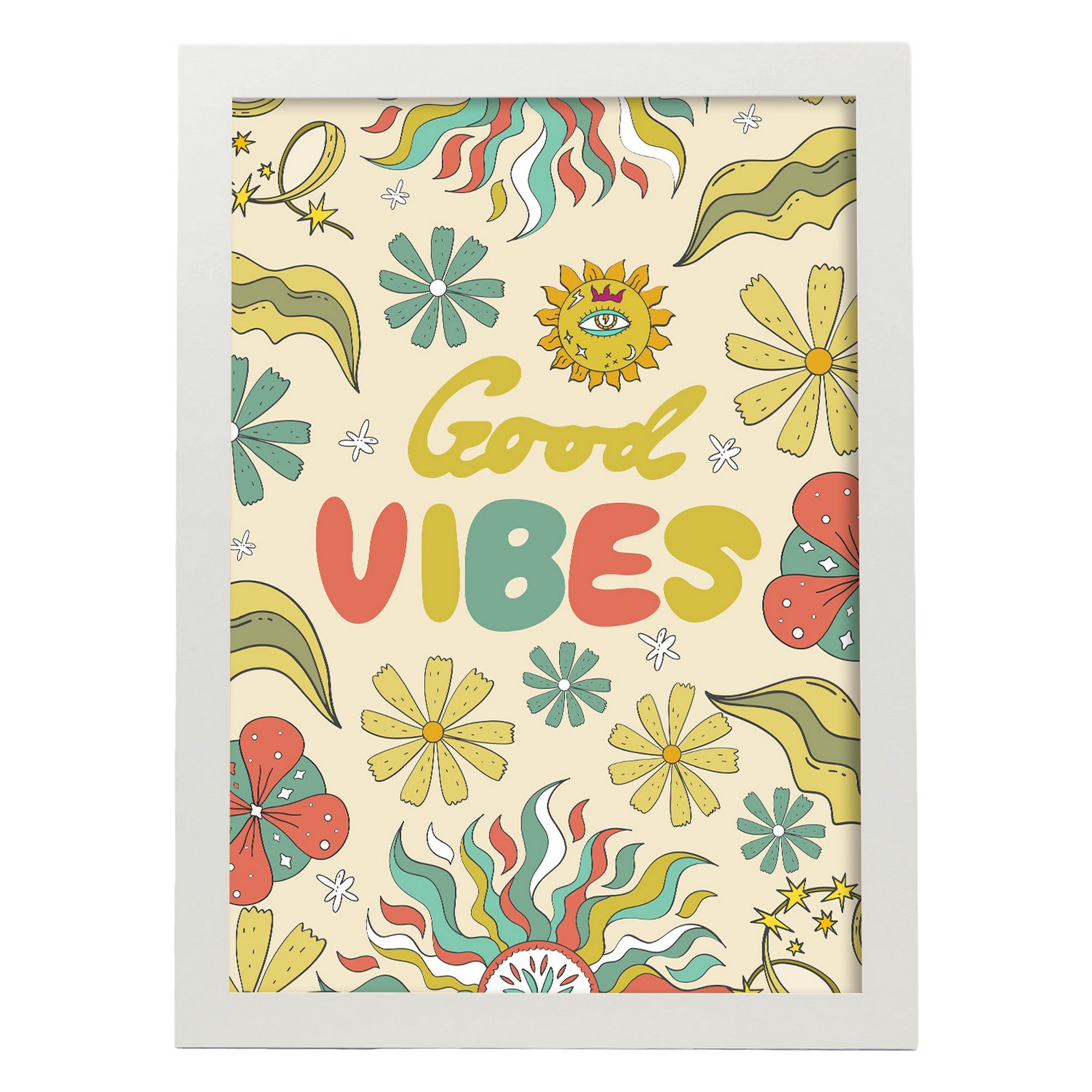 Affiche Cool Tableaux Décoratifs Pour Votre Chambre À Coucher Foyer Impressions Impressions Esthétiques Pourconception A3 Avec Des Cadres Blanc - 2