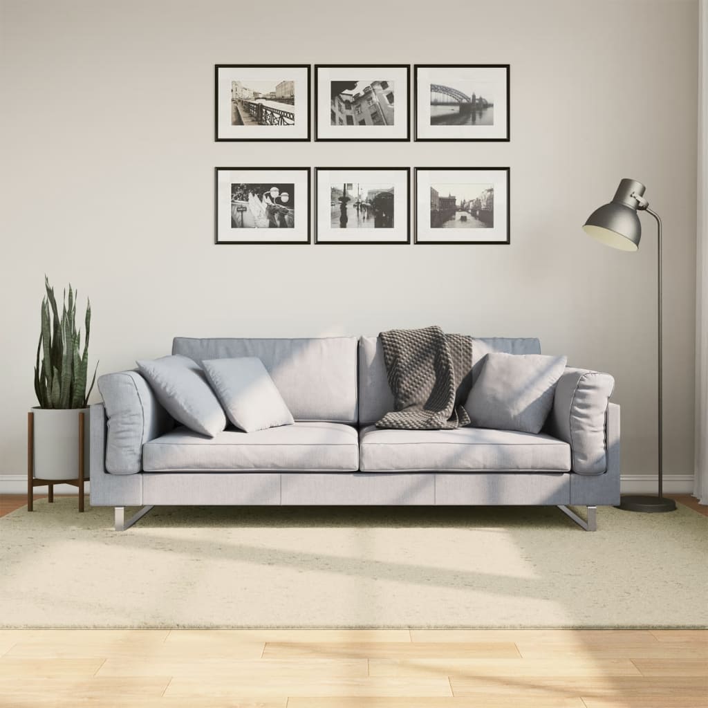 Dywan HUARTE z krótkim włosiem, kremowy, 160x230 cm vidaXL