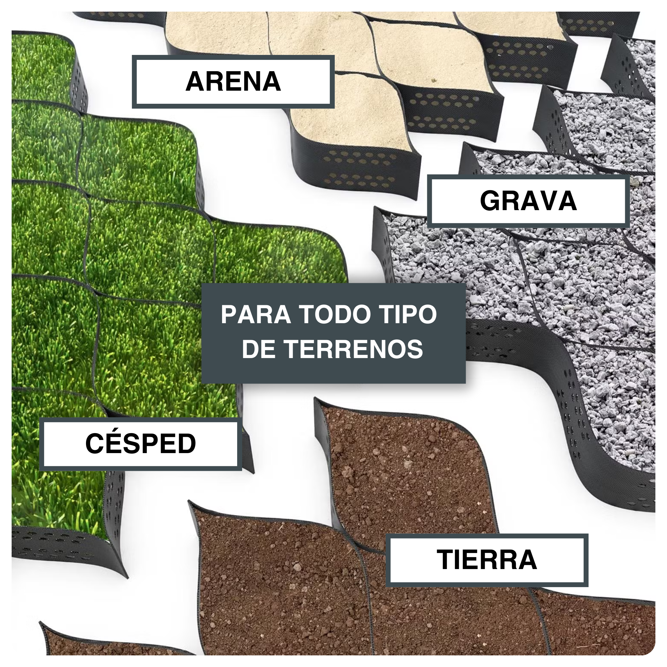 Pack de 100 piquetas de fijación de acero galvanizado en forma de U - ø 3,6 mm - 6