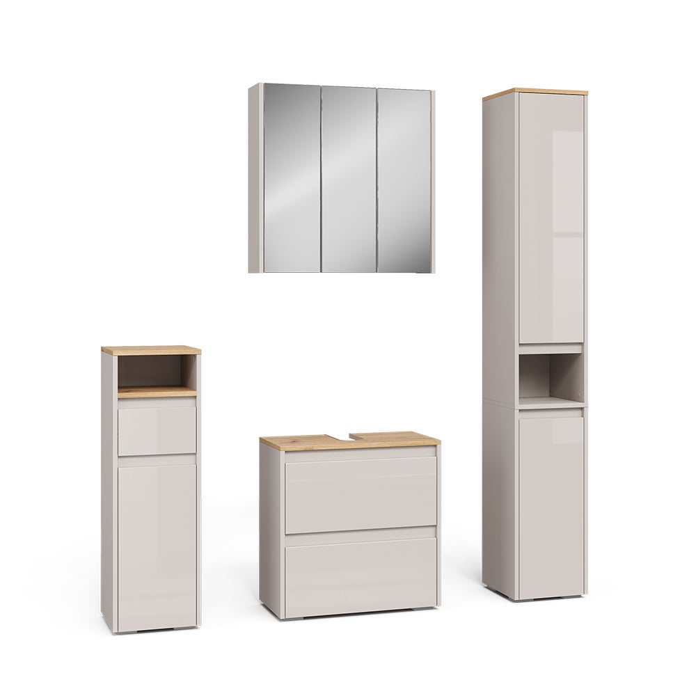 Vicco Zestaw mebli łazienkowych Majest, Kaszmir/Rękodzieło, 4 części