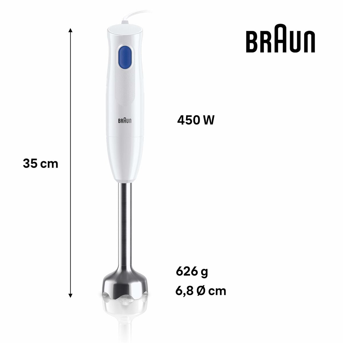 BATIDORA DE MANO 450W BRAUN