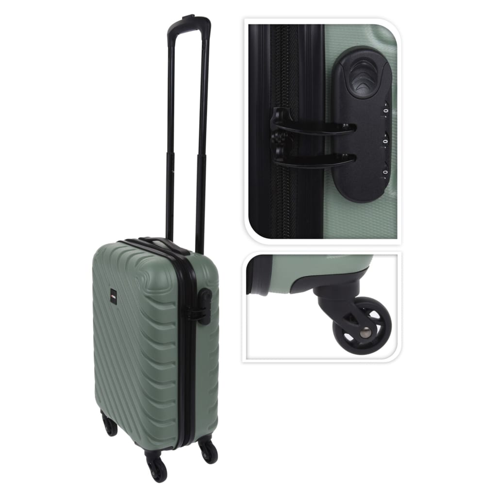 Maison Exclusive - Valise design à losanges 28 L vert | Leroy Merlin