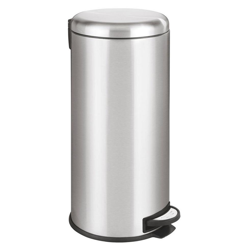 Kosz na Śmieci z Pedałem Inox URBAN srebrny 30L