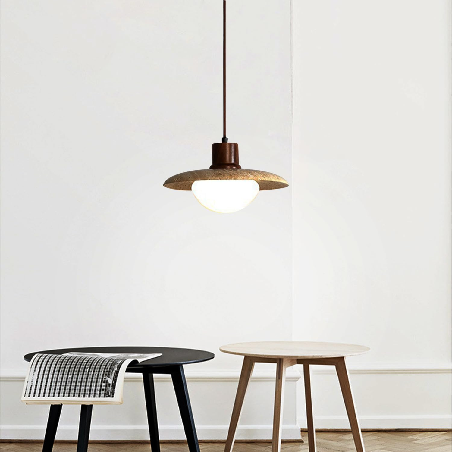 Lampy wiszące z żarówkami, żyrandole LED, lampy sufitowe w stylu vintage, żyrandole nocne, lampy sufitowe, 3 temperatury barwowe, regulowana wysokość - 9