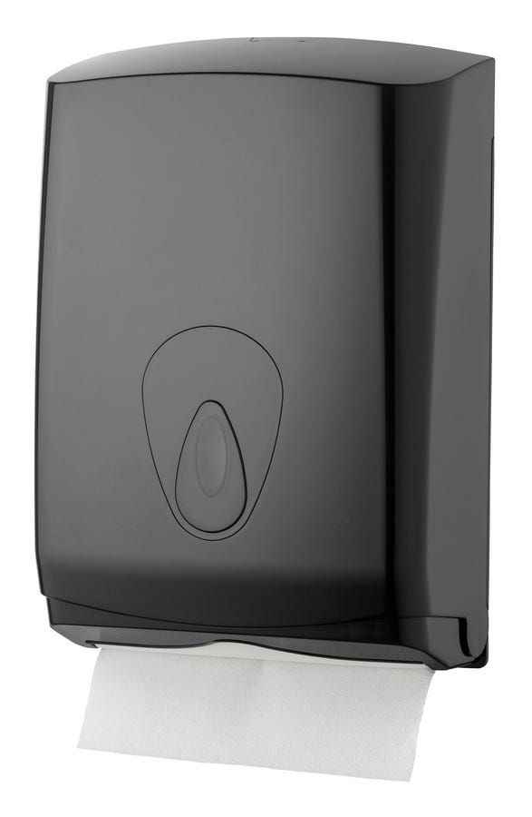 Dispensador De Papel WC Grande Rollos 400m Acero Inoxidable 304 Negro Mate Marca Delabie