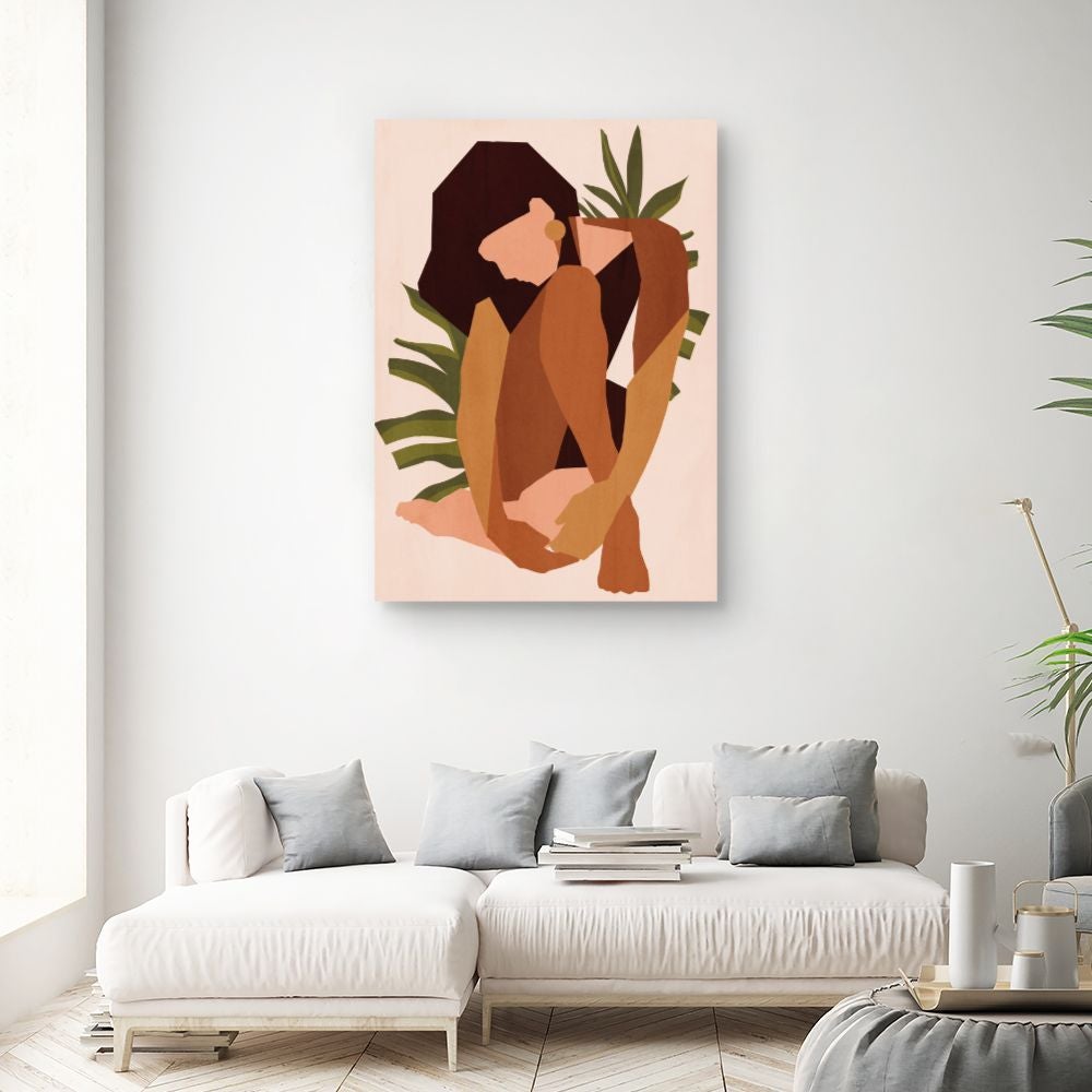 Toile Silhouette assise / 100x140cm / Fabriqué en France / DADA ART - 2