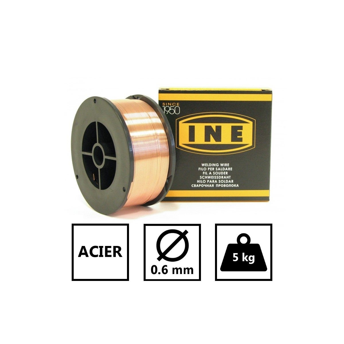 Fil De Cuivre Demi-dur Uxcell - Calibre 23 (0,6 Mm) - 7 Mètres - Pour Artisanat