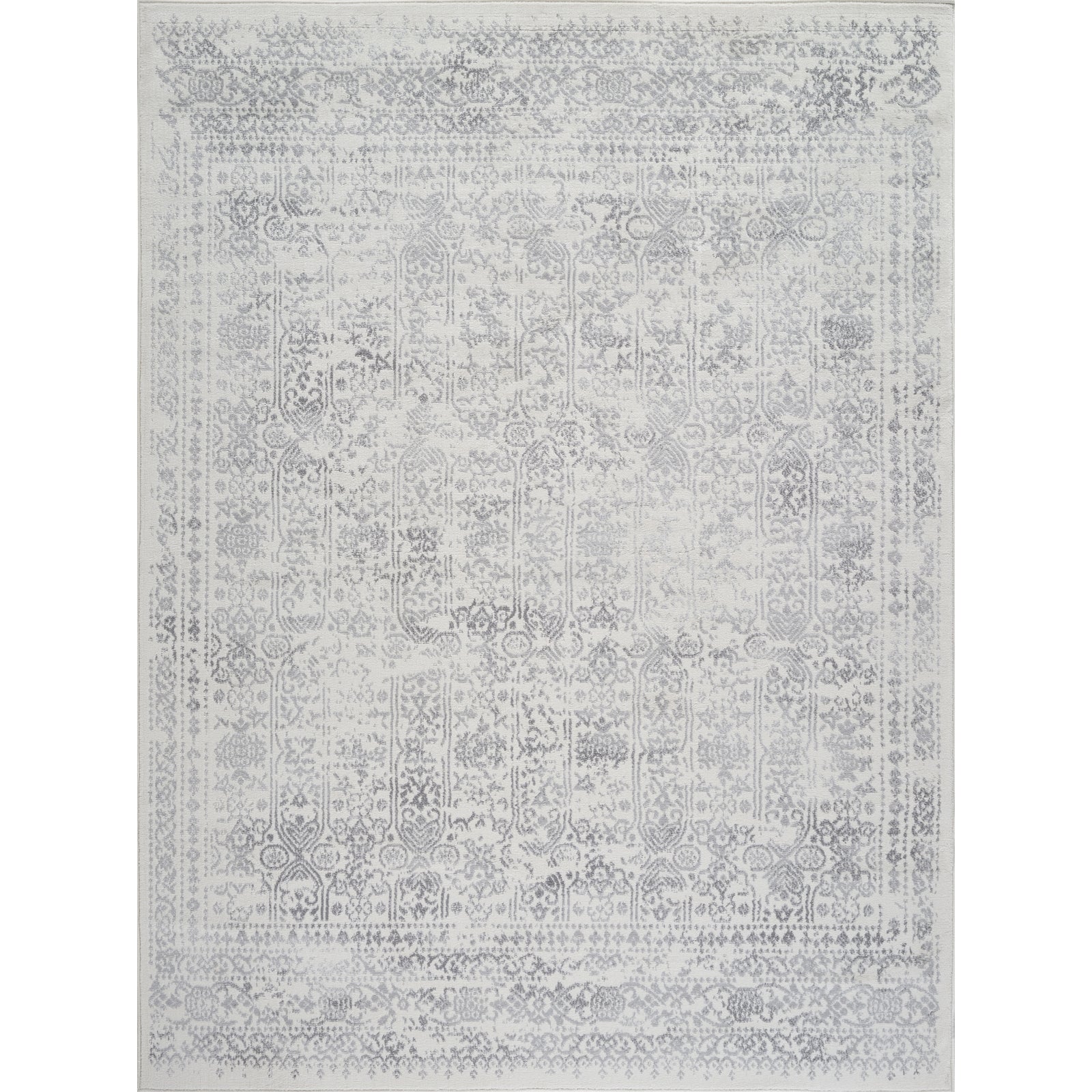 Tappeto Runner Safavieh Porcello PRL3738B - Design Foglie Invecchiate, Avorio E Grigio Chiaro, 60x180 Cm - Antimacchia E Anti-Perdo Pelo, Facile Da Pulire Per Corridoi E Zone Di Passaggio