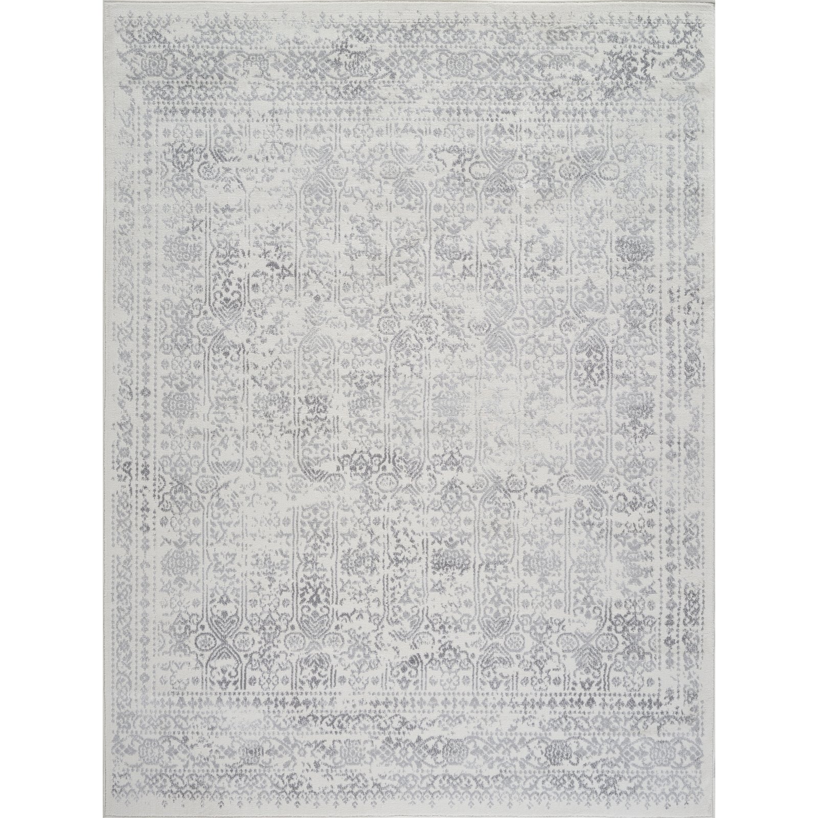 Tappeto Runner Safavieh Porcello PRL3738B - Design Foglie Invecchiate, Avorio E Grigio Chiaro, 60x180 Cm - Antimacchia E Anti-Perdo Pelo, Facile Da Pulire Per Corridoi E Zone Di Passaggio