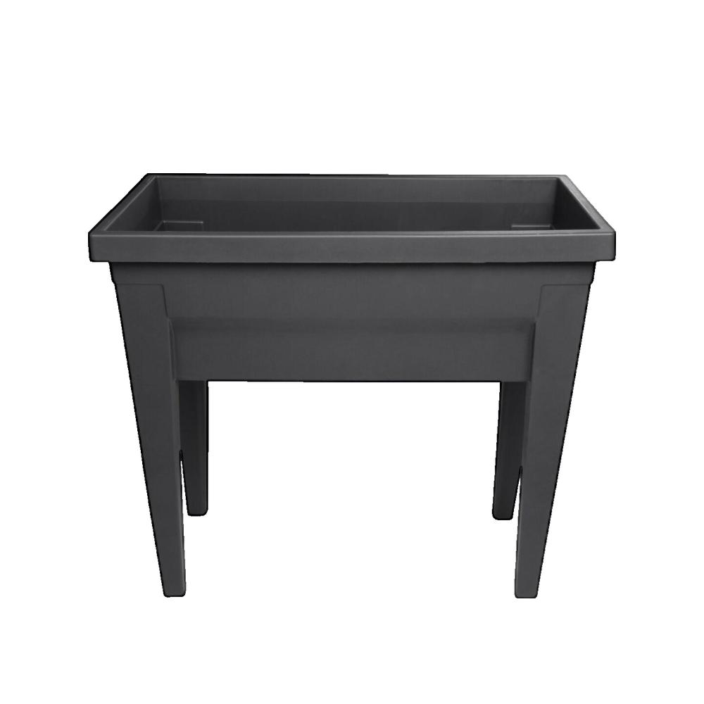 EDA Area vegetale con tavolo City Veg & Table - 73 x 38,5 x H 68 cm - 57 L - grigio antracite - 3