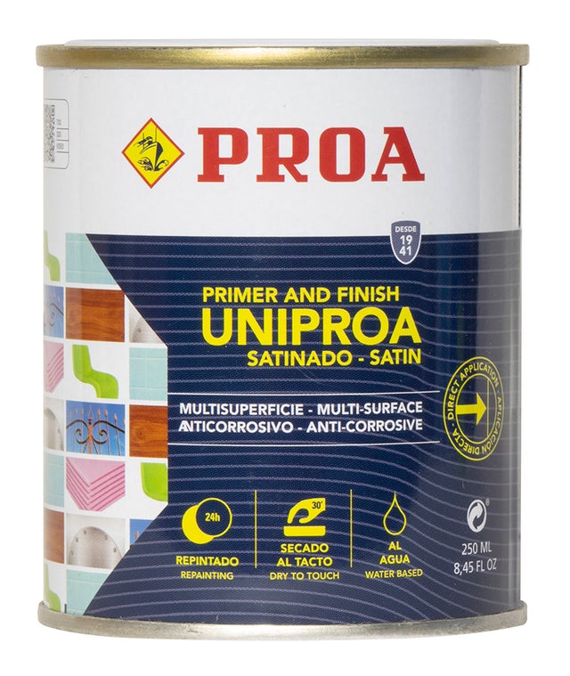 Uniproa al agua. Imprimación multiadherente todoterreno. Blanco. 0.25L