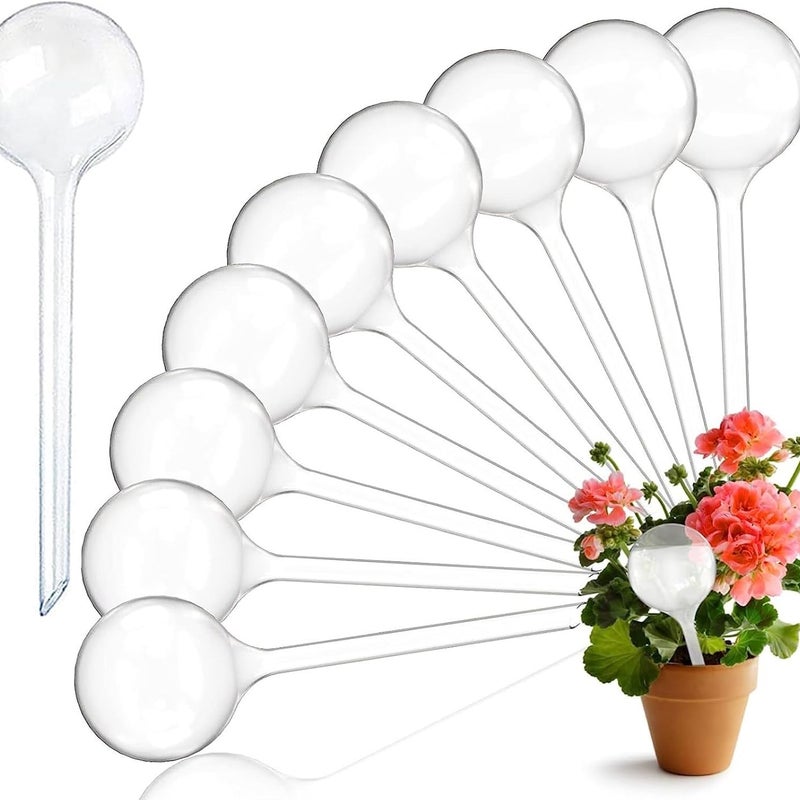 10 sztuk kulek do nawadniania roślin, automatyczne nawadnianie kropelkowe, przezroczysty dozownik wody do roślin