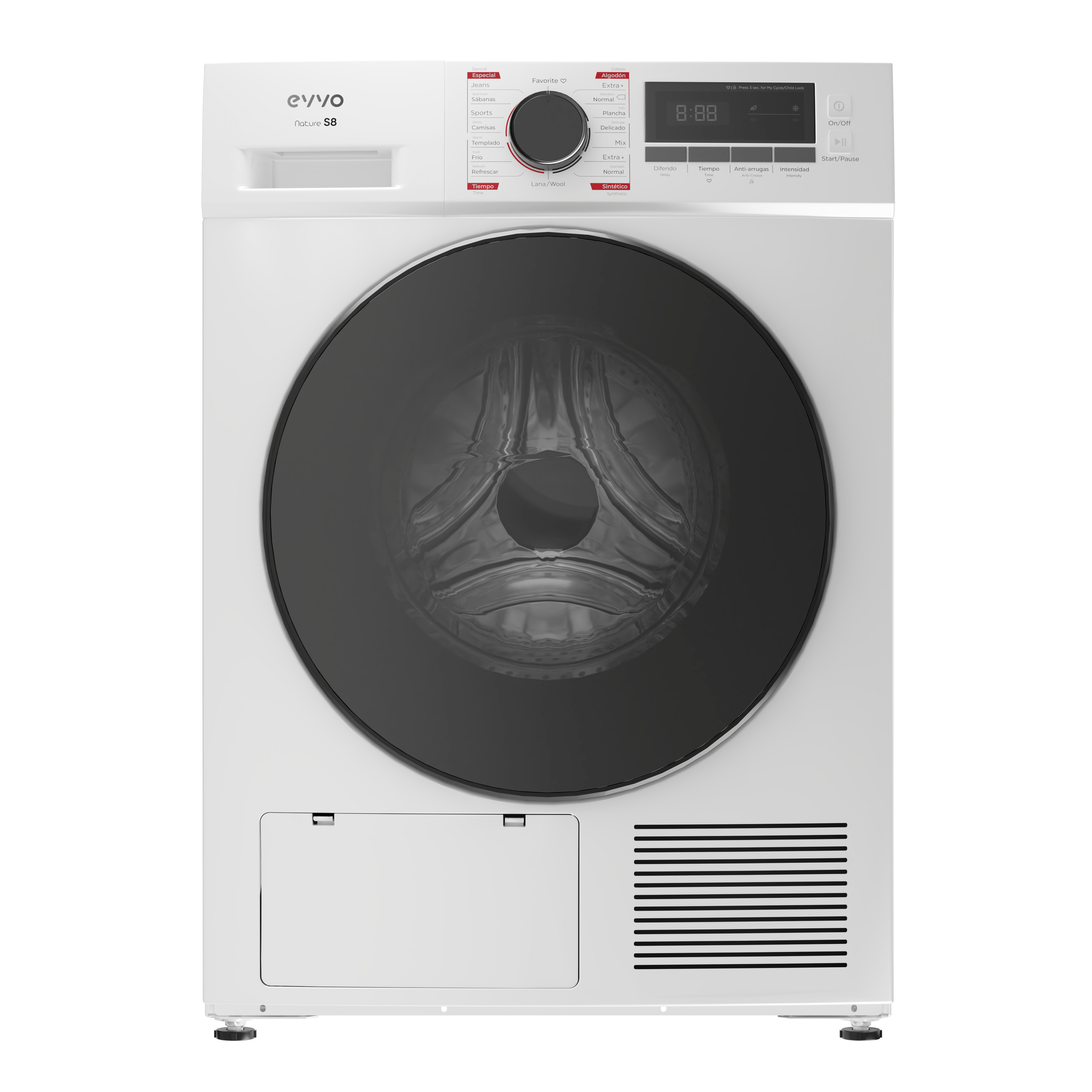Secadora Evvo Secadora Por Condensacion Carrefour Lavadora