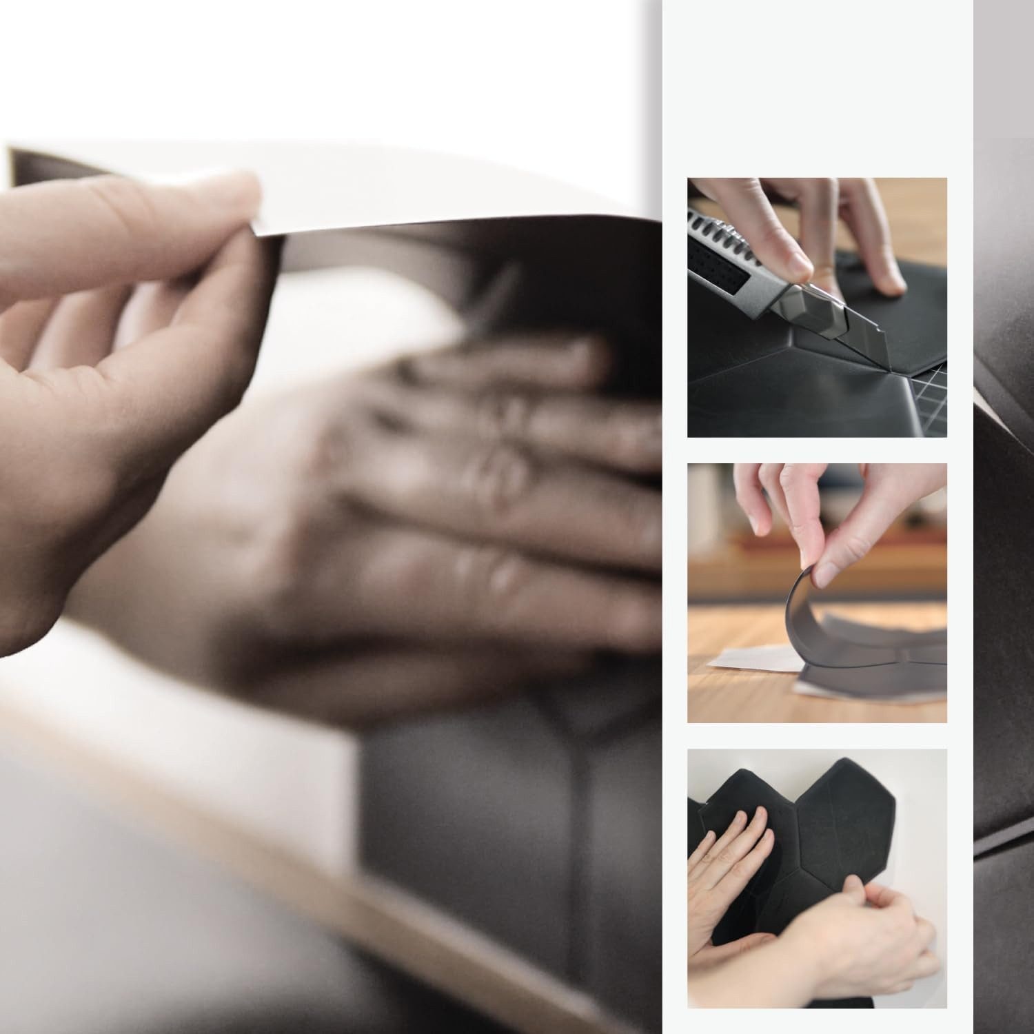 10 pezzi di paraschizzi adesivi, paraschizzi adesivi per cucina, bagno, piastrelle da parete, Cachi chiaro - 3