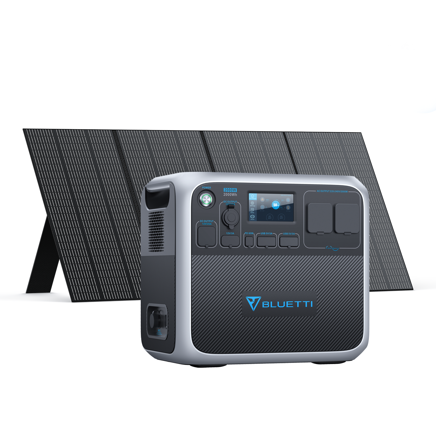 Centrale Elettrica Portatile Con Pannello Solare 5000 MAh – Kit Con 3 Luci LED E Batteria Di Backup Per Campeggio, Emergenza E Attività Outdoor
