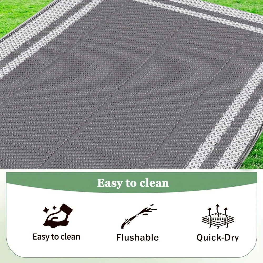 Tapis D'extérieur Pour Toutes Les Saisons,Texture Tissée,Idéal Pour Les Balcons,Terrasses,Camping-cars,Pique-niques Et Tapis Décoratifs,122x183cm - 6