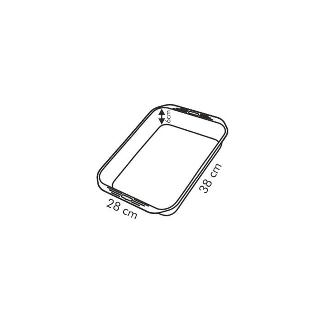 Tescoma Rostiera Saphir Con Griglia - Teglia 38x28 Cm, Rivestimento Antiaderente - Foto 5