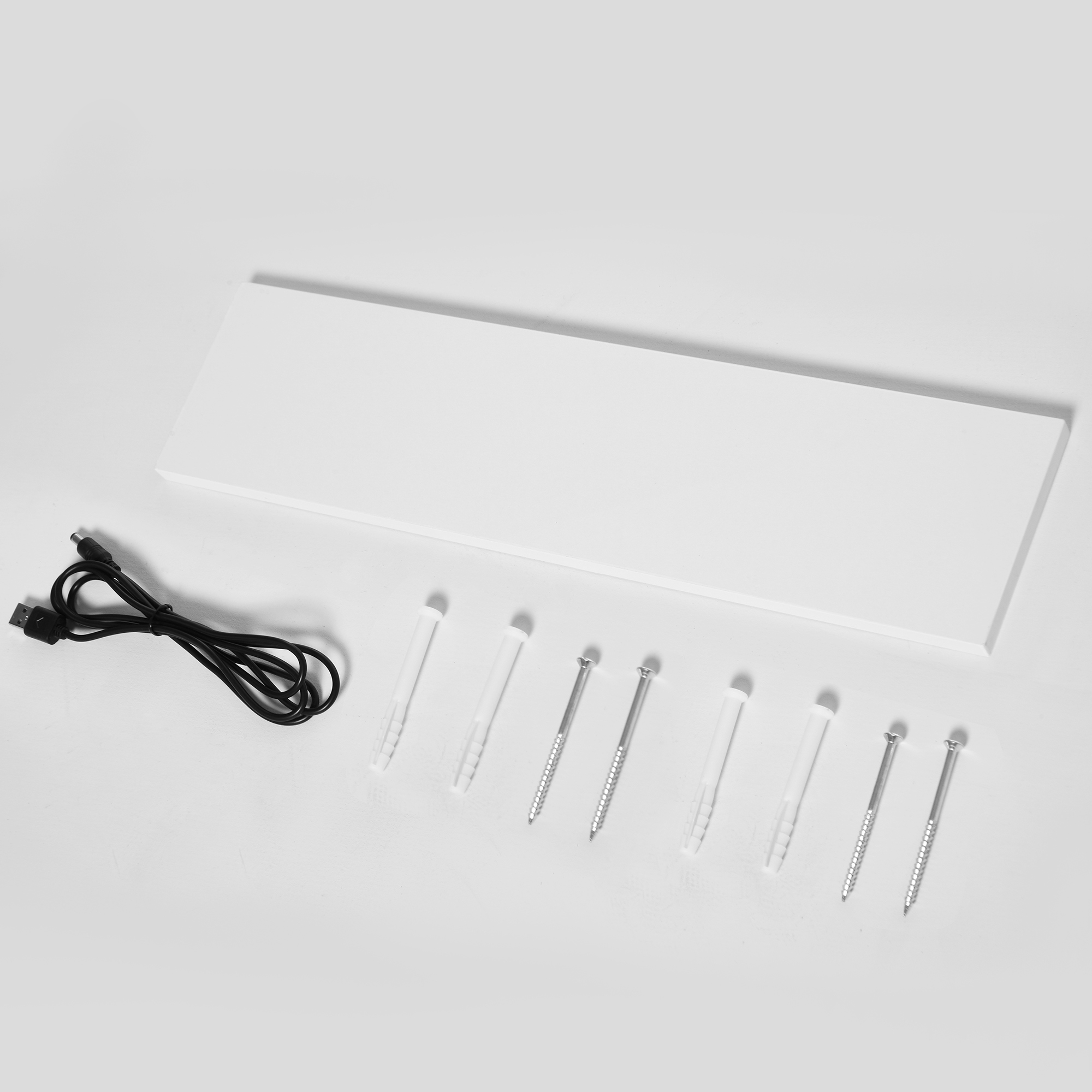 HOMCOM Armadietto con Specchio a Muro, Luci a LED, Ripiano Aperto e Ripiano Interno Regolabile, Vetro e MDF, 80x15x60cm - 9