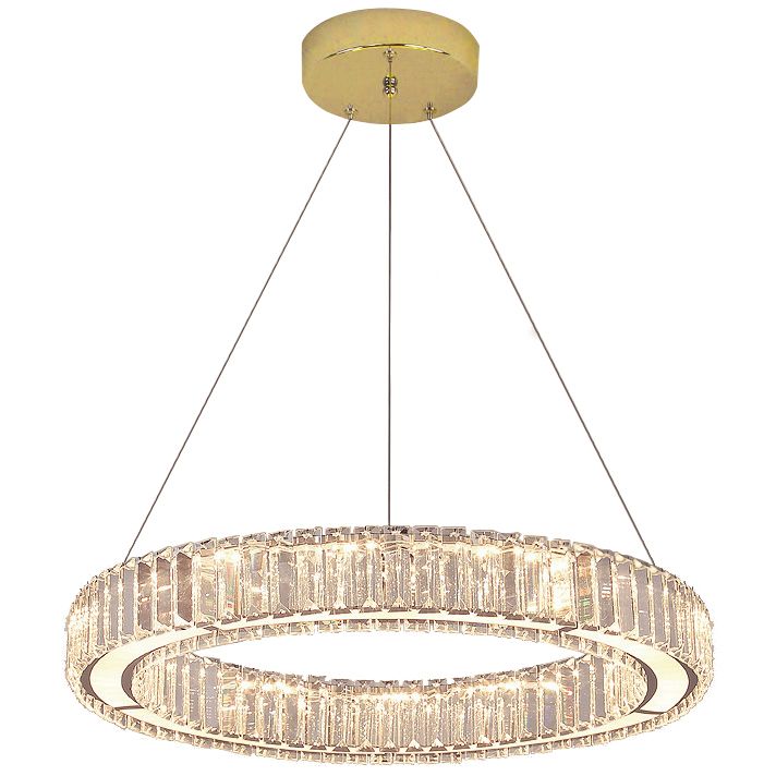 Lampa Sufitowa Wisząca Kryształowa Toolight App1079-Cp Złoty