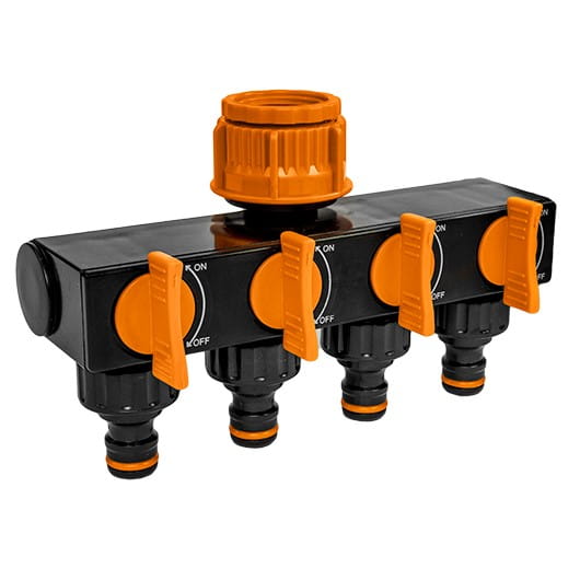 Rozdzielacz poczwórny ECO-PWB3033 BLACK LINE BRADAS