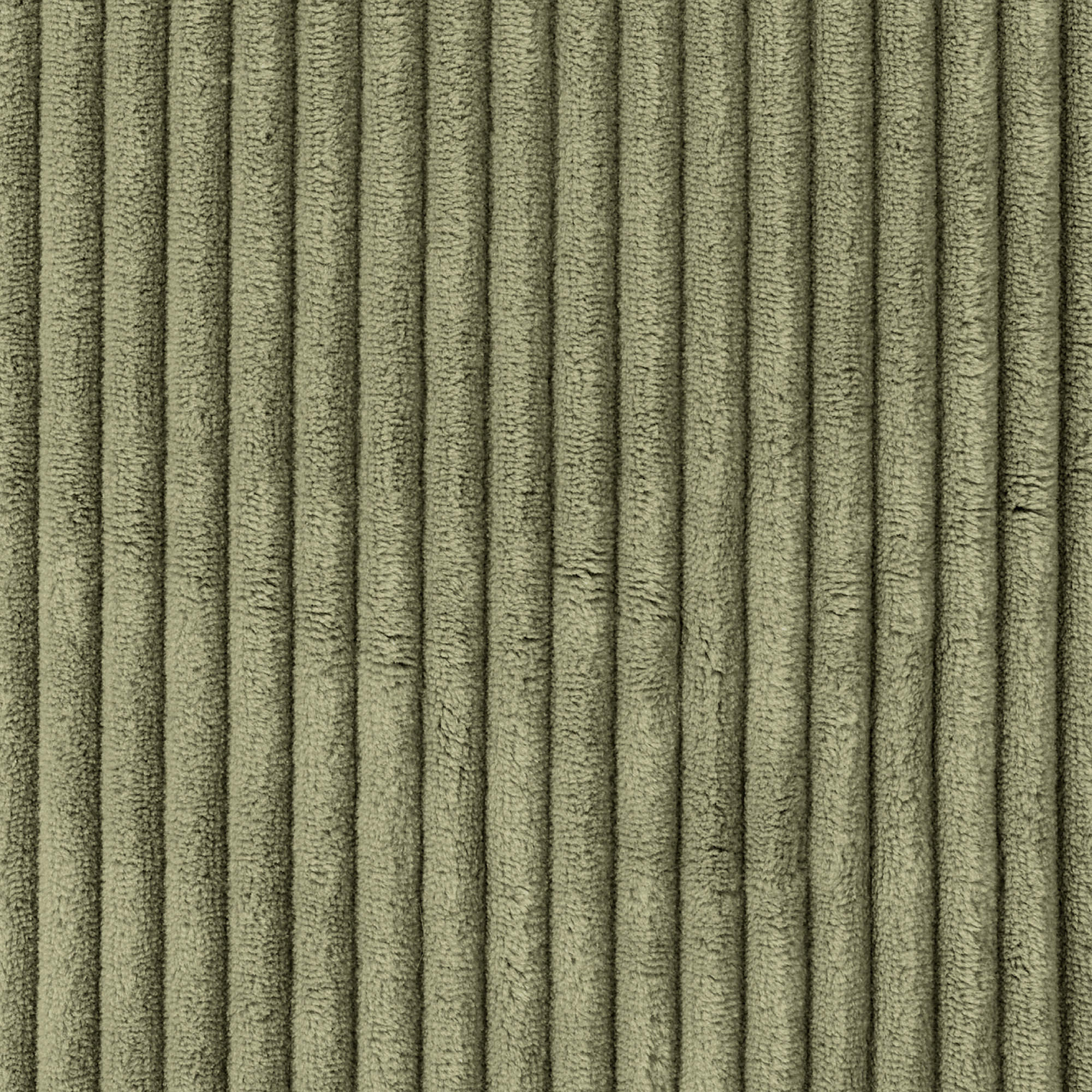 Pouf fauteuil Icon velours côtelé vert sauge, salon, chambre, 97x84cm Oeko-Tex® - 7