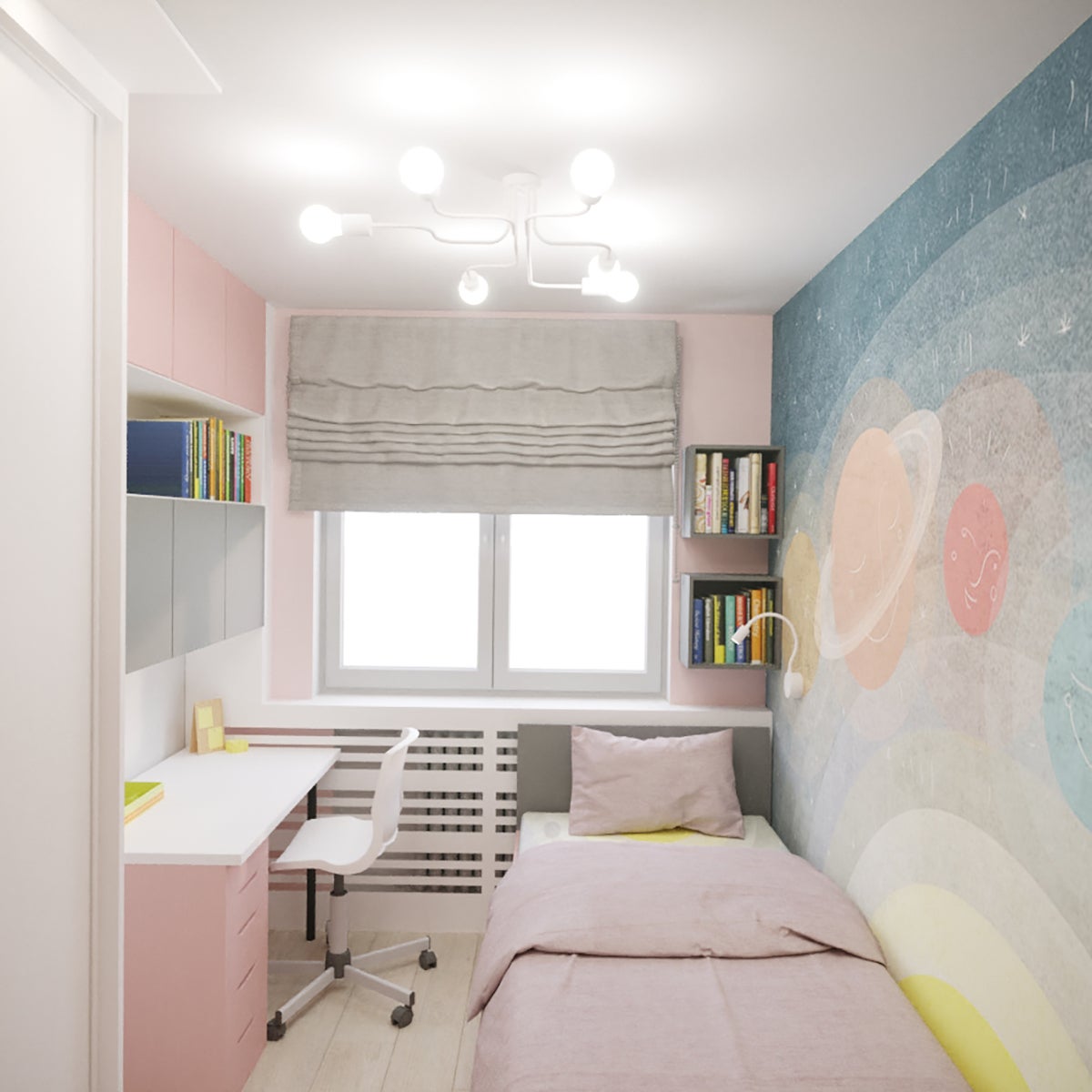 Lampa sufitowa wisząca Vector biała 4xE27x15W wym: 15,5 x 78 x 58 cm metal Sollux Lighting - 8