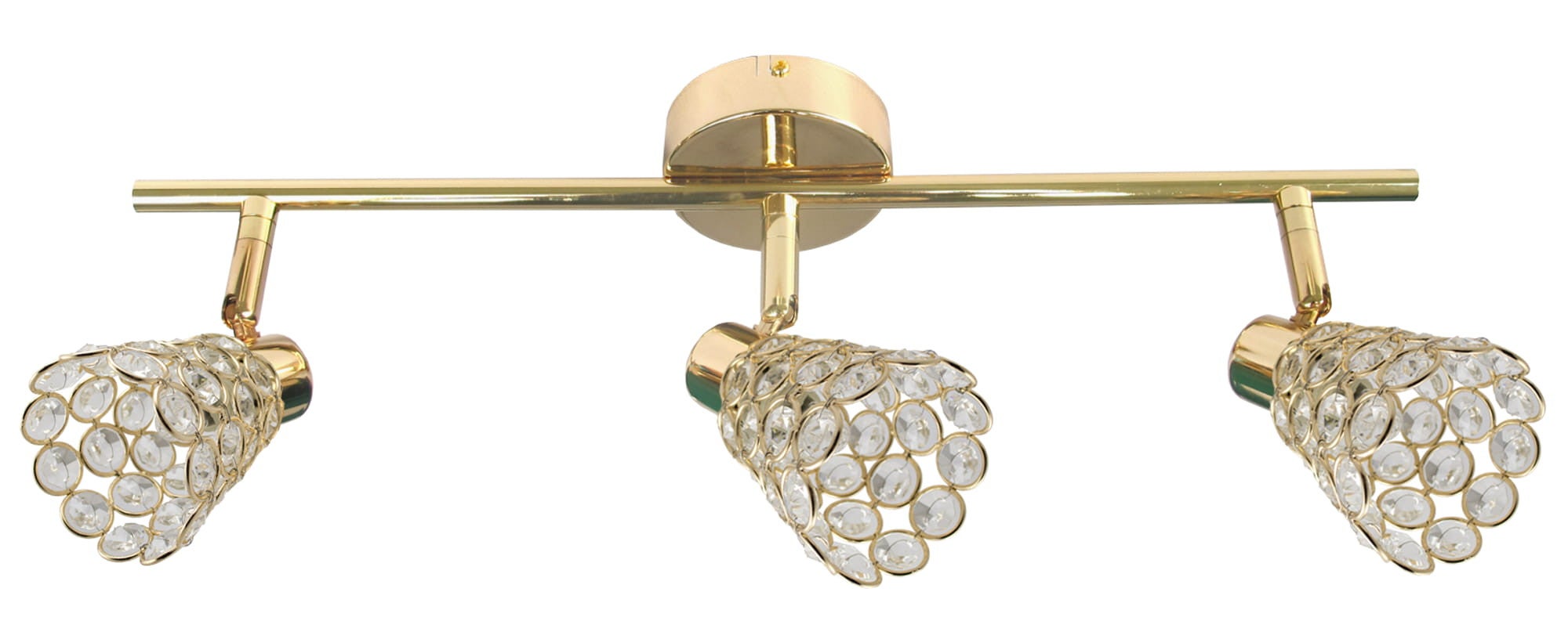 Lampa wisząca GLOSSY złoto-przezroczysta 3 x G9 x 40W wym: 17 x 55 x 8 cm Candellux