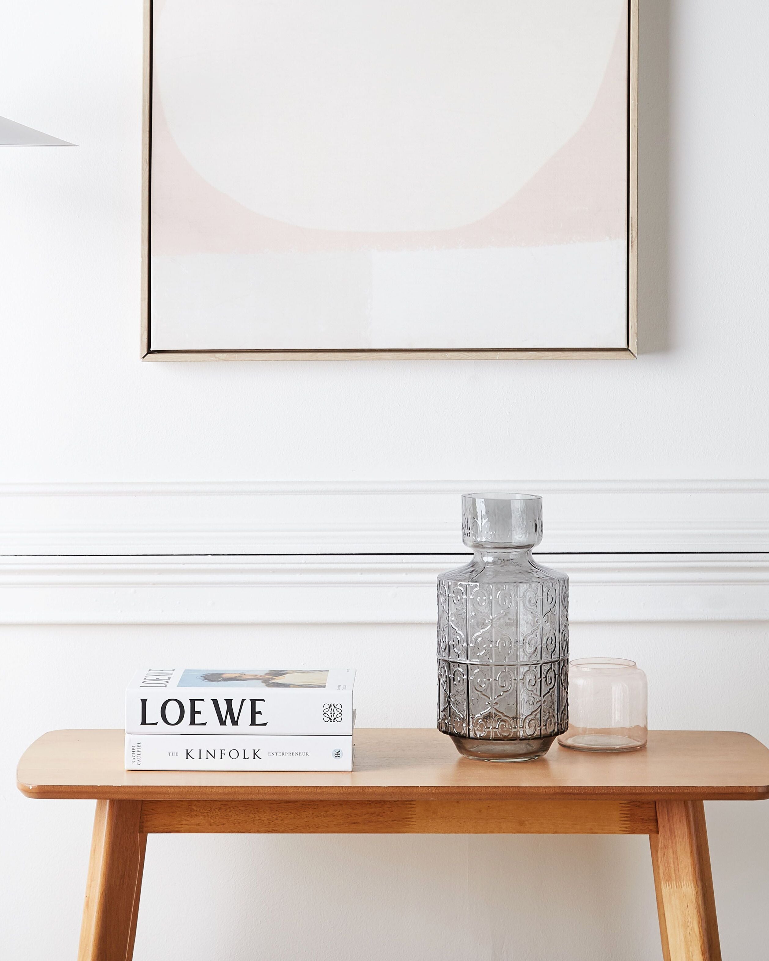 Vase à fleurs DIKELLA Verre 33 cm Gris - 2