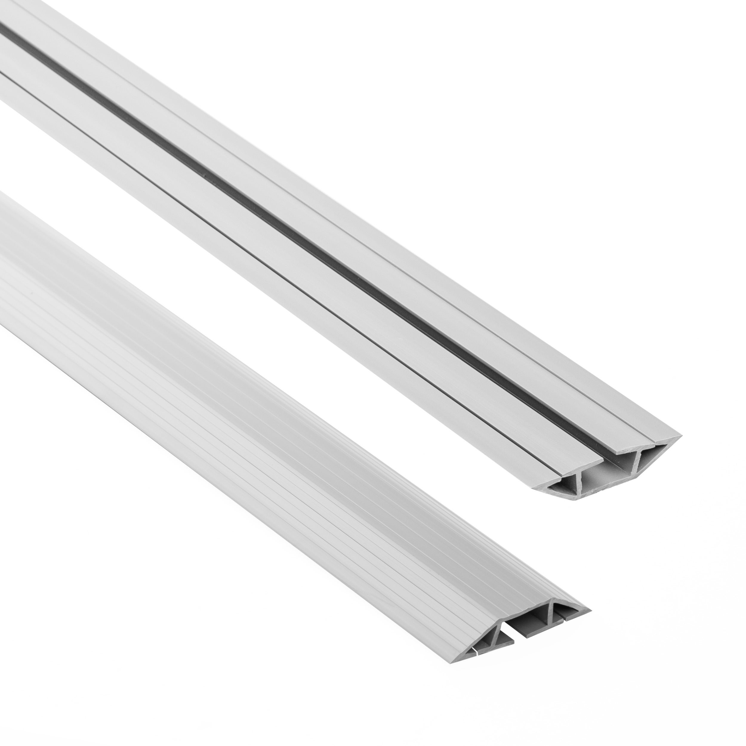 Quest canal para cables pvc 10x80mm, 2m, trapezoidal, protección de cables, tira enmascarante para cables pkt, gris