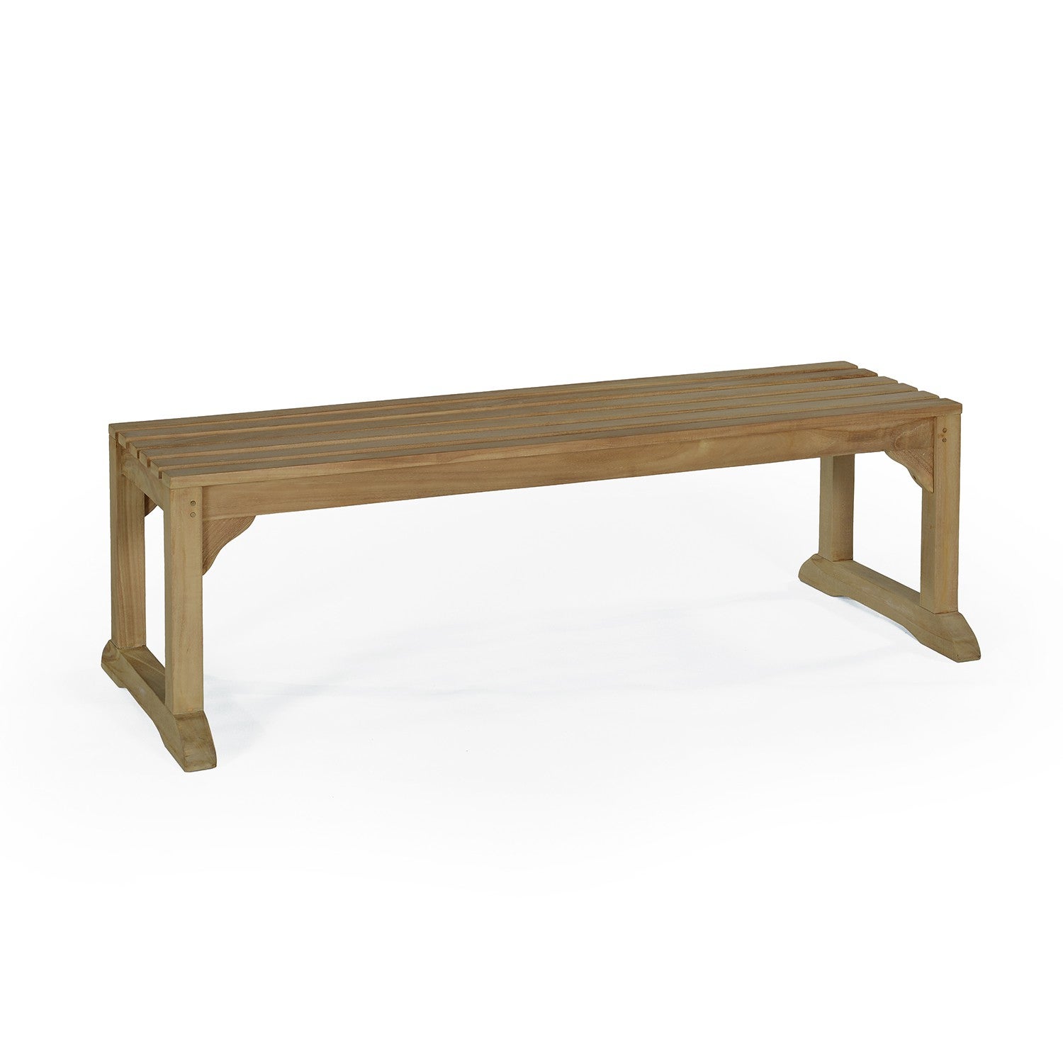 Banc en teck massif Wimbledon 140 cm (sans dossier) - 2