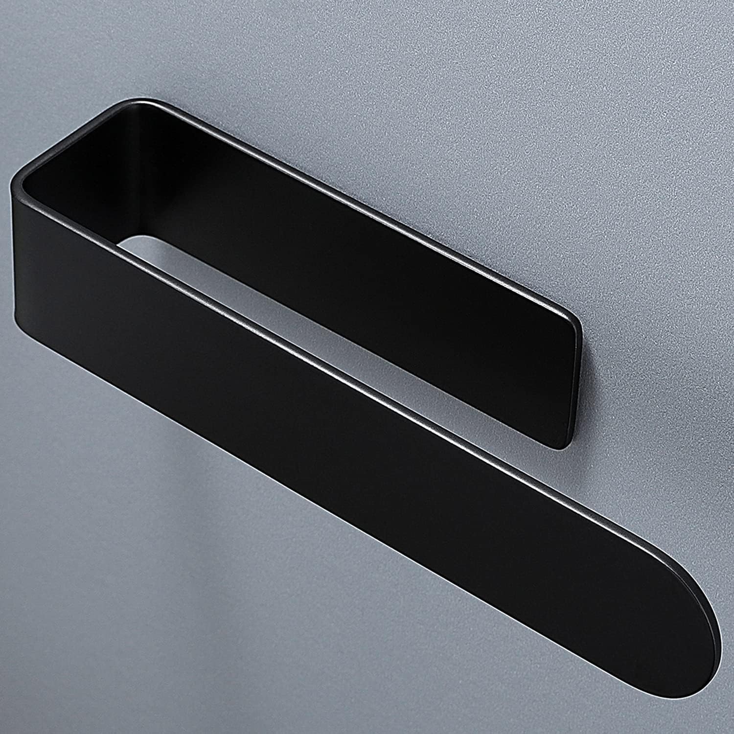 Porte-serviettes , élégant et pratique pour salle de bain, barre à serviettes murale en acier inoxydable，noir - 2