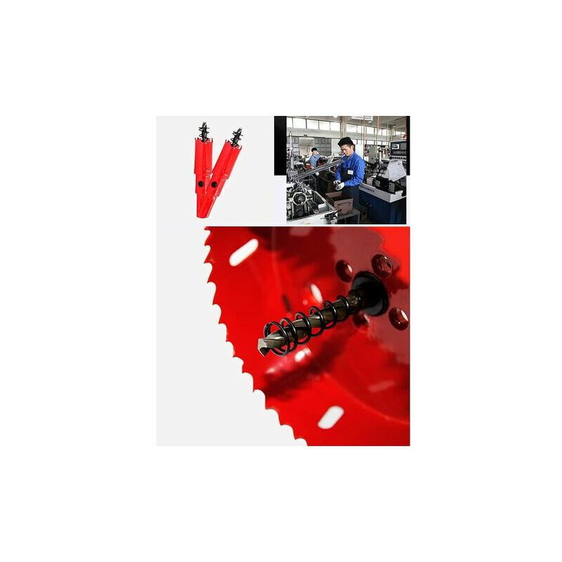 Jeu de forets de scie cloche de 80 mm, scies cloches robustes M42 HSS pour le bois, l'aluminium, le fer, la tôle, les tuyaux en plastique - 5