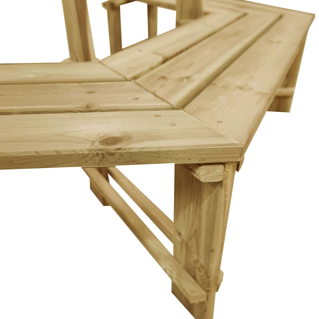 Panca da giardino mobili da giardino per esterni terrazza 240 x 208 x 87 cm legno di pino impregnato 02_0 02_0011307 - 4