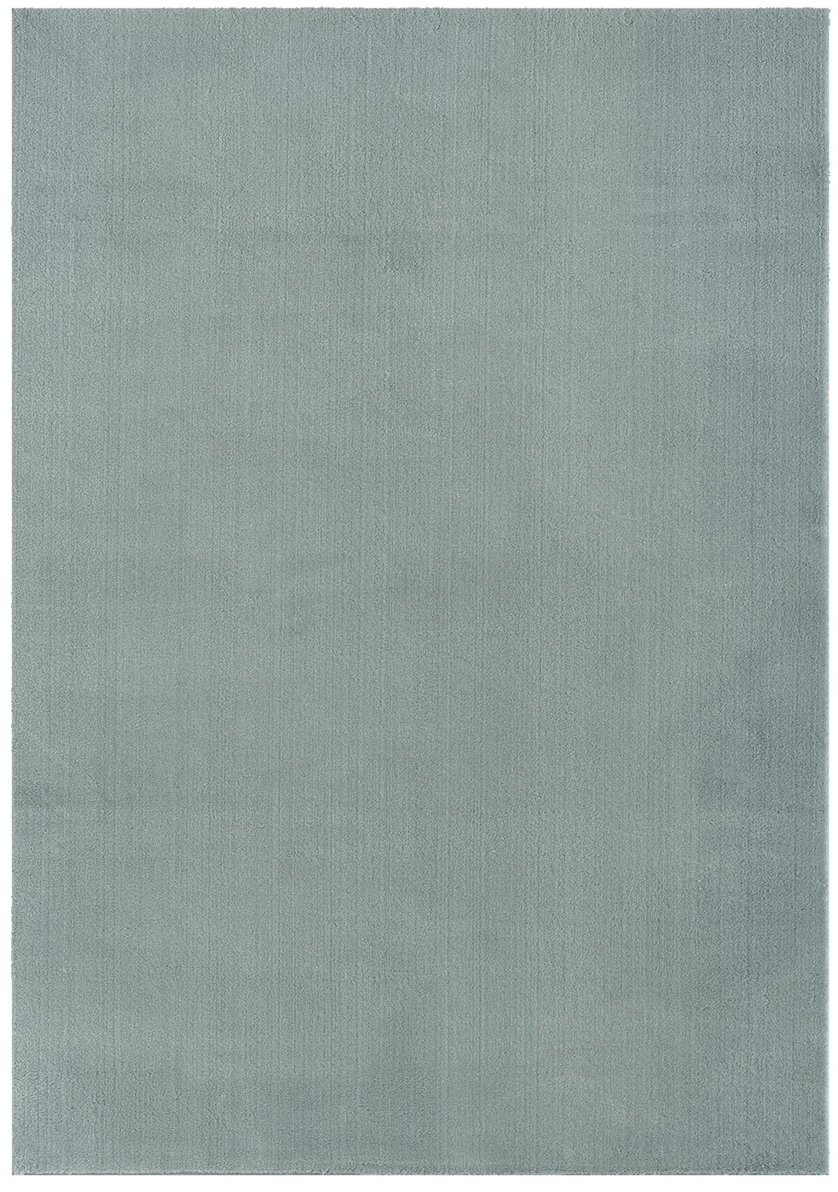 the carpet Relax tapis moelleux à poils courts, dessous antidérapant, lavable à 30 degrés, super soft, aspect fourrure, Bleu, 120 x 160 cm - 4
