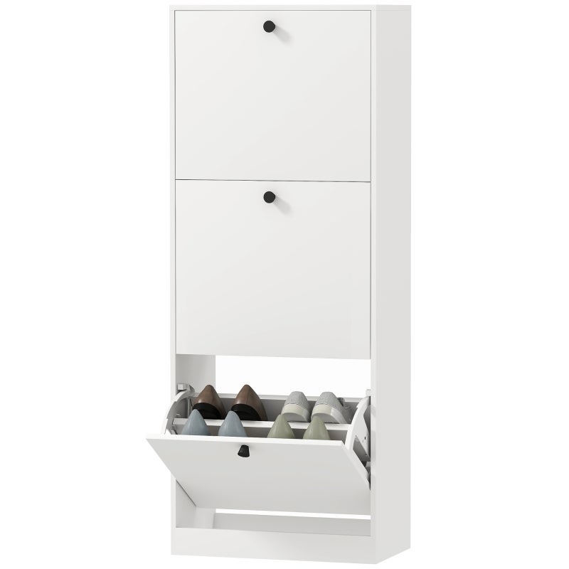 Dulap de pantofi cu 3 sertare, raft de pantofi cu separator reglabil, piept de sertare pentru pantofi