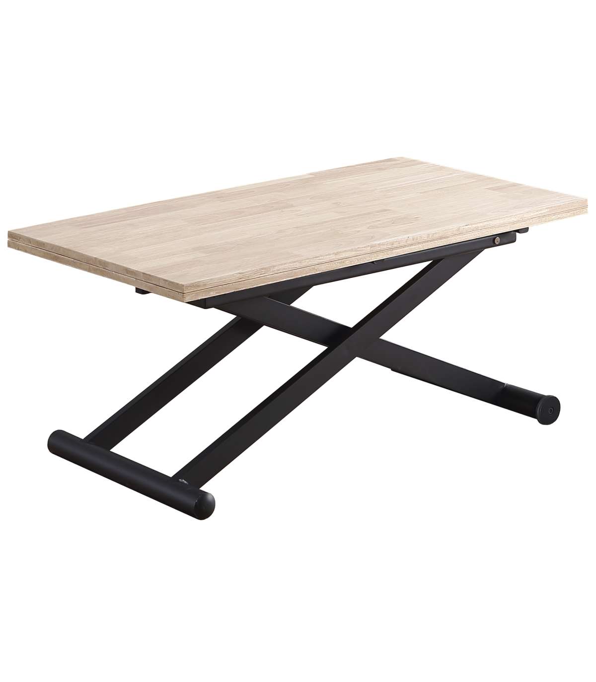 Adec Mesa Centro Elevable Y Extensible Con Diseño Funcional Negras , Leroy Merlin