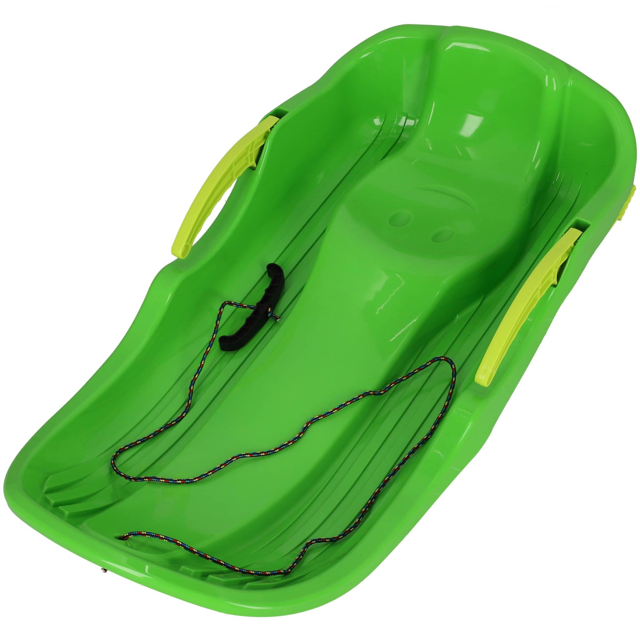 Sanki dla dzieci – z hamulcem – PVC – 79 x 38 x 16 cm – zielone – sanki śnieżne – solidne, ergonomiczne – KOTARBAU
