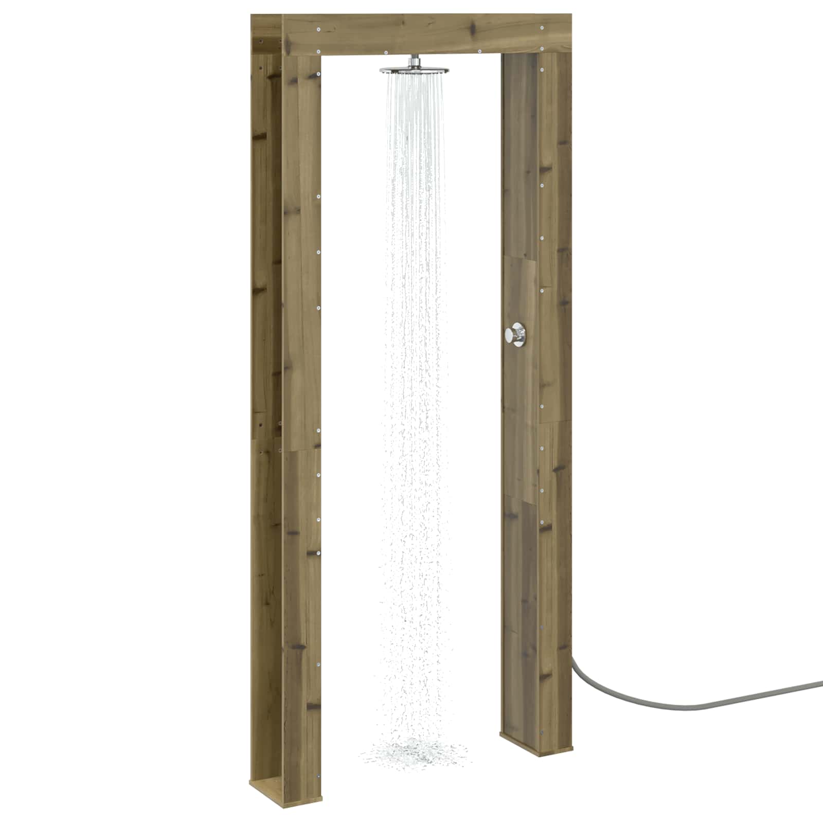 vidaXL Douche d'extérieur 226 cm Naturel - 3