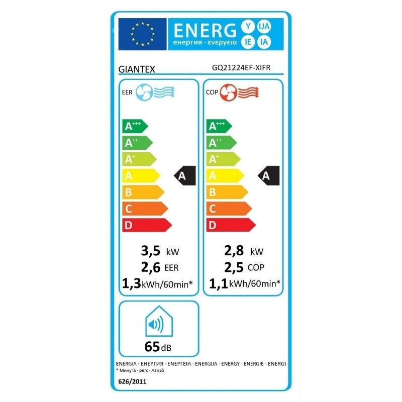 Climatiseur Mobile 4,1 kW/14000BTU-40㎡-R290 - Refroidissement, Chauffage, Déshumidification, Ventilation, Minuterie 24H, Classe A, Télécommande/Wifi - 10