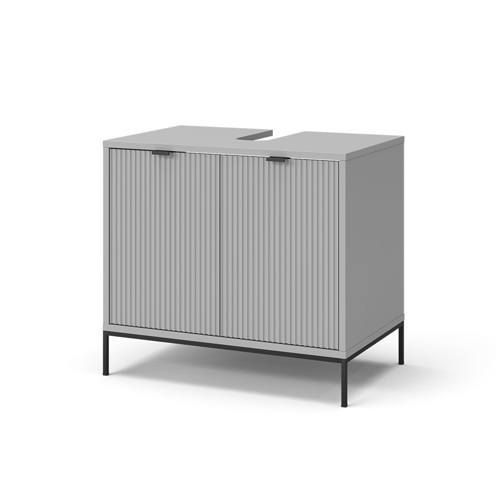 Vicco Szafka pod umywalkę Eliza, Szary, 70 x 63 cm z drzwiami