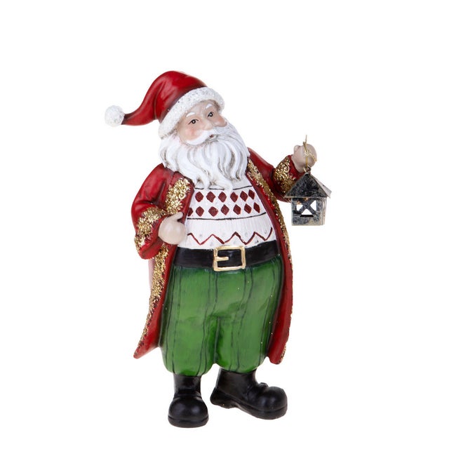 Addobbo Natalizio In Ceramica Con Donnola – Decorazione Per Albero Di Natale Rotonda Multicolore 7 Cm - 3