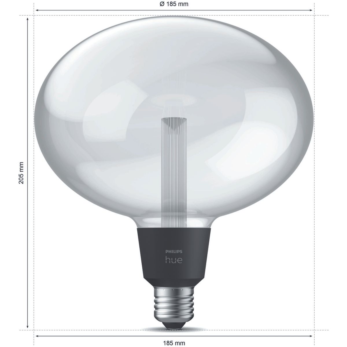 Ampoule LED connectée PHILIPS HUE W&C E27 Elipse Deco - 7