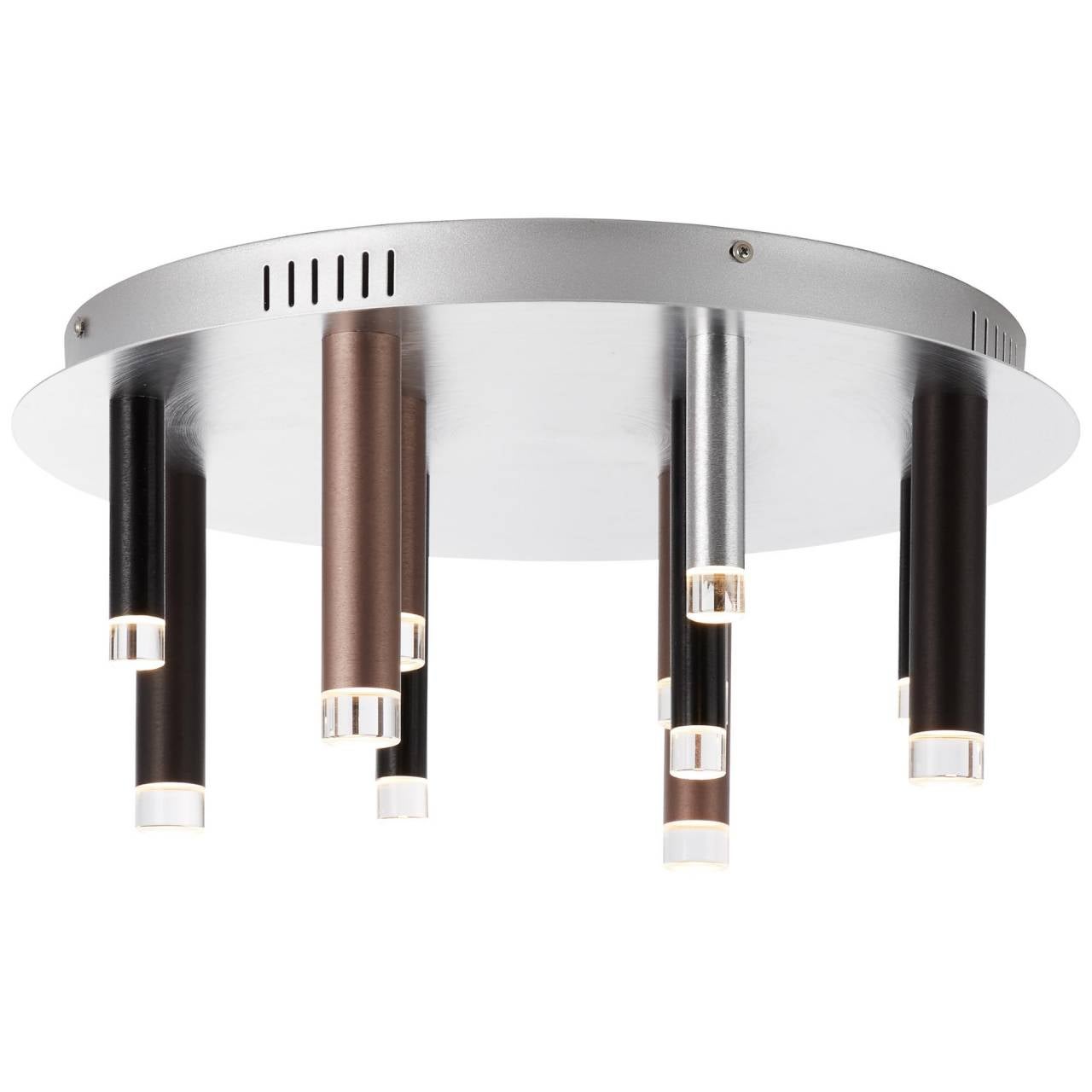 Brilliant Woodrow lampa wisząca 45cm ciemne drewno/czarny, bambus/metal, 1x A60, E27, 60 W