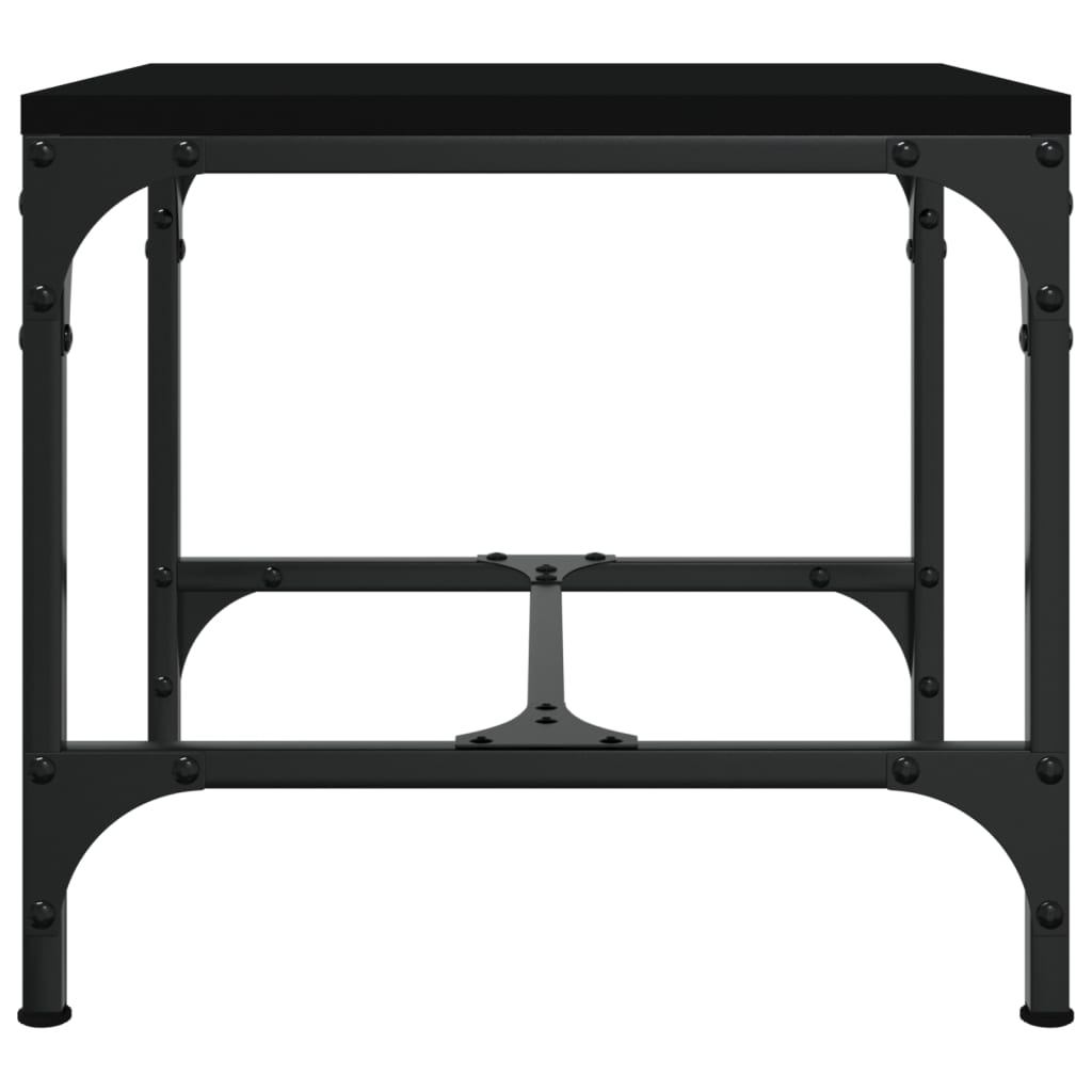 Tables basses | Tables d'appoint | Tables de salon 2 pcs Noir 40x40x35 cm Bois d'ingénierie - 6