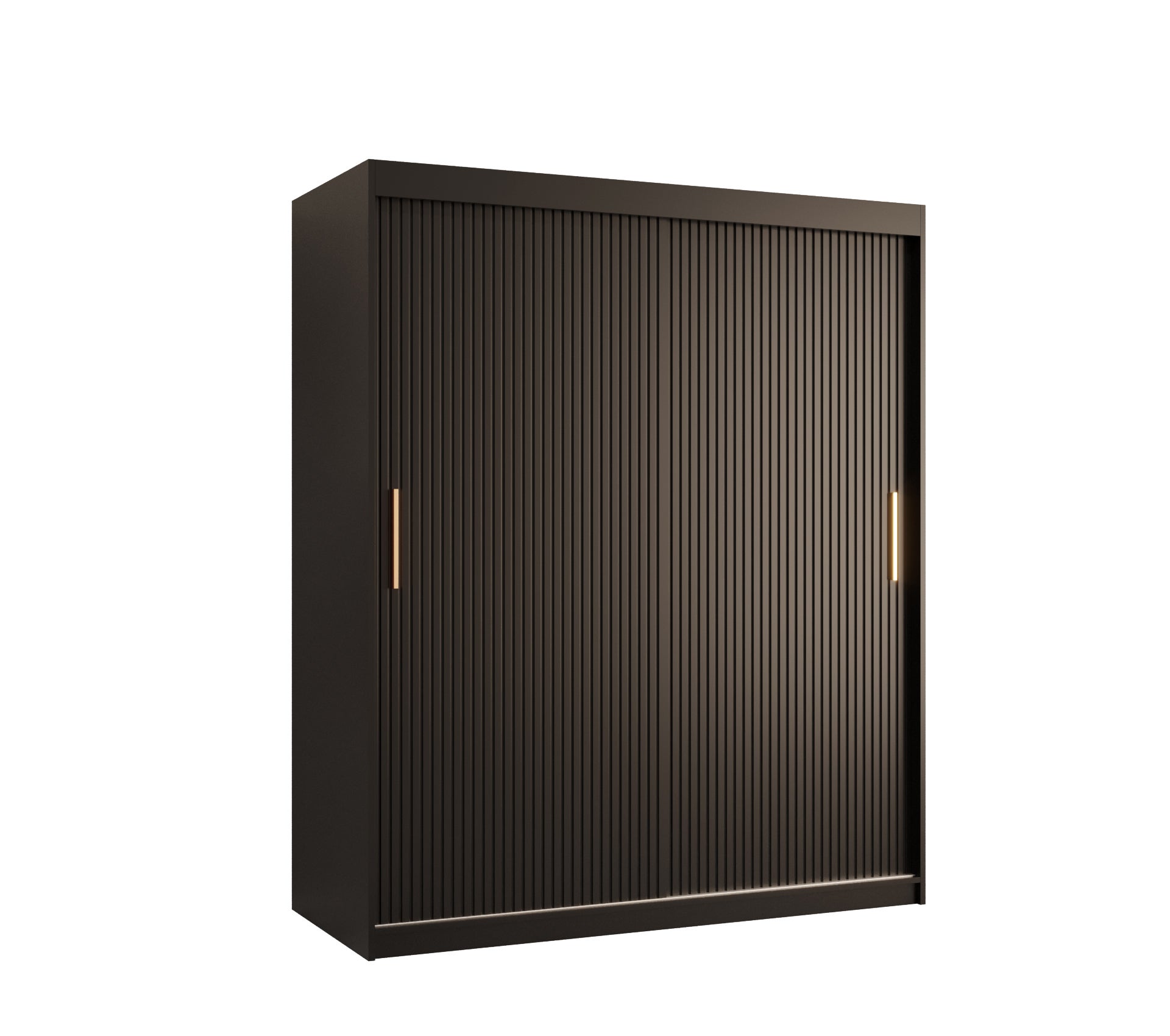 Szafa przesuwna garderoba RIFLO SLIM 1 150 x 62 x 200 cm Czarny - Abiks Meble