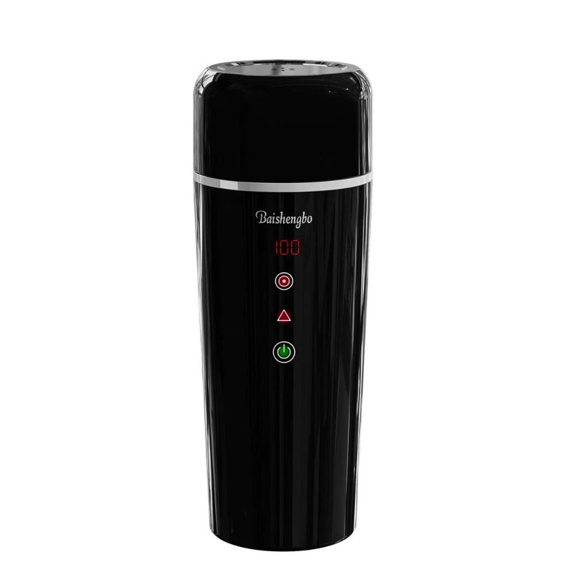 Elektryczny czajnik samochodowy, przenośny podgrzewacz wody 12 V i 24 V, mały kubek podróżny z podgrzewaczem, wyściółka ze stali nierdzewnej 304